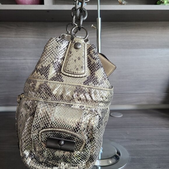Coach Metallic Python Finish Style # 14770 | Color: Gold/Silver - Picture 8 of 10